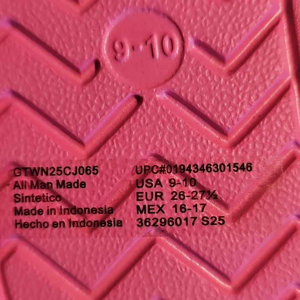 Wonder Nation Toddler Girls 9-10 EVA Water Sneakers New